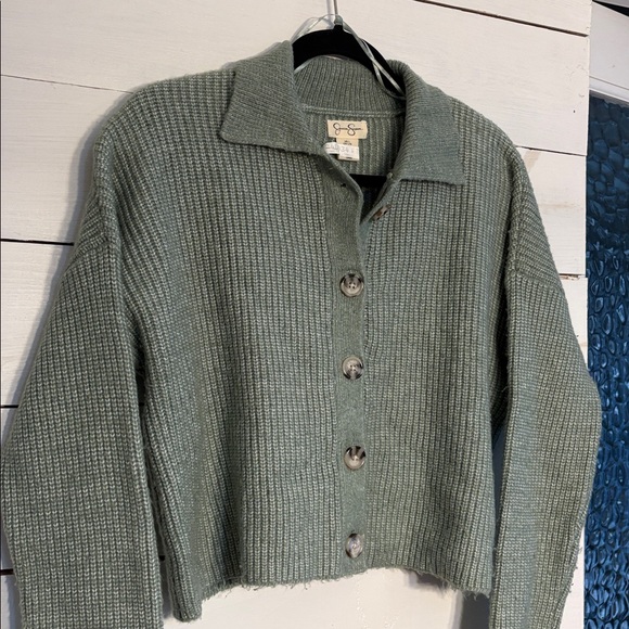 Jessica Simpson Sage Button-Up Sweater - Picture 4 of 5